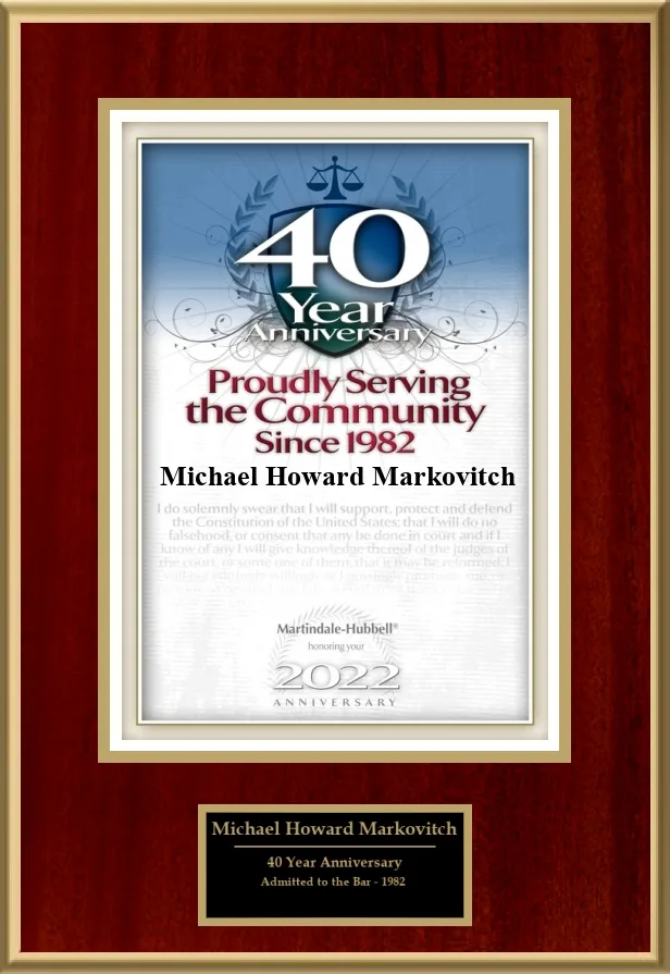 Michael H. Markovitch lawyer in his NYC office