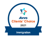 Avvo Clients Choice 2021 - Immigration